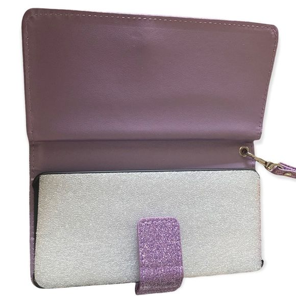 🆕 2/$10☀️ Samsung Galaxy 6.2 Purple Wallet Phone Case - Picture 10 of 11